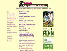 Tablet Screenshot of maplestreetnatives.com